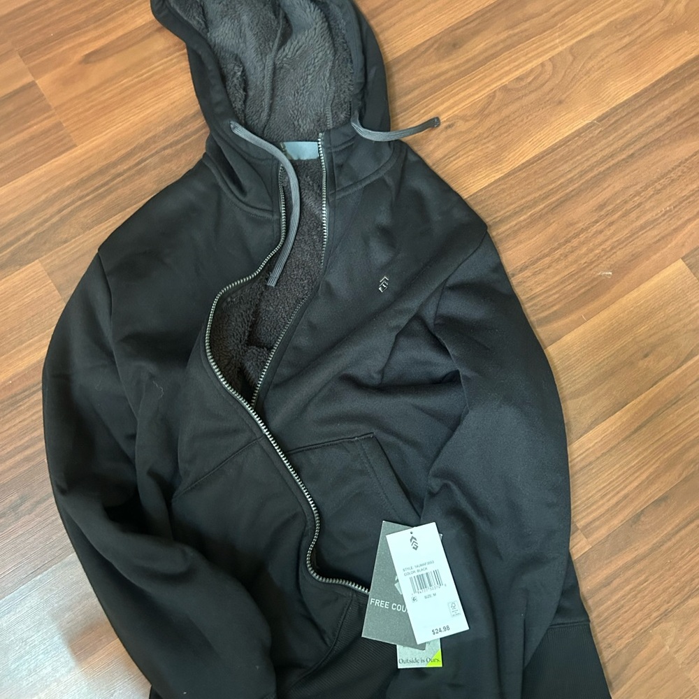 Black Zip-Up Hoodie